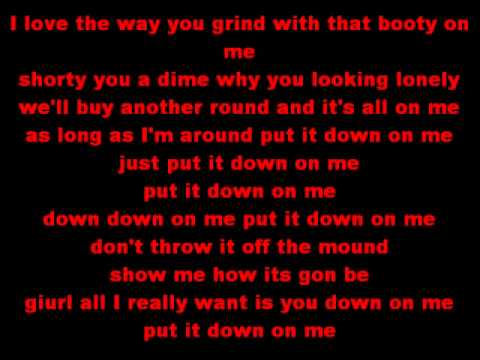 Down on me - Jeremih feat 50 cent ( lyrics )