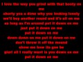 Down on me - Jeremih feat 50 cent ( lyrics )
