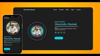 How To Make A Portfolio Website Using HTML CSS JS | Complete Responsive Website Design   (Part 1)
