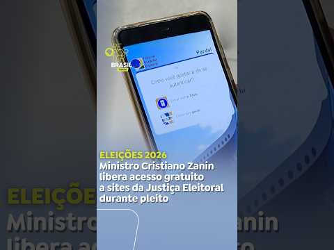Eleições 2026: Ministro Zanin libera acesso gratuito a sites da Justiça Eleitoral durante pleito