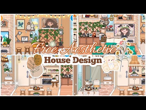 Free Aesthetic House Design🏠🌻 New Items🌿| Toca Life World🌍