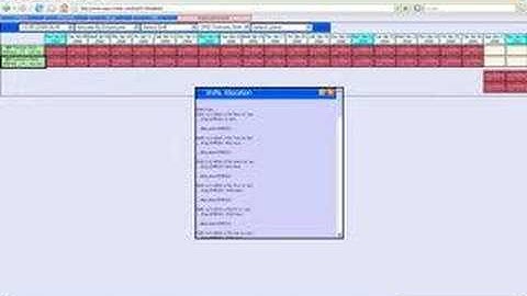 Easy Roster - Allocation of Shifts to Employees