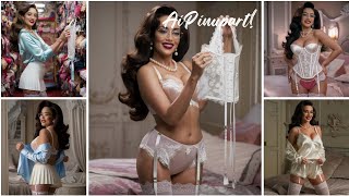 Ai Lookbook Lingerie Shopping Slippery Satin Striptease And Try-On