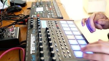 DSI Tempest and Octatrack live Jam. 