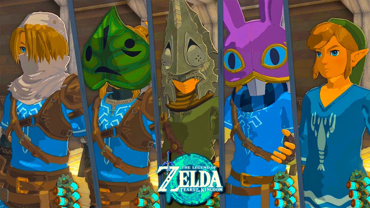 Máscara de Sheik y Kolog, Casco de Zant, Capucha de Ravio y Camiseta