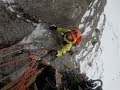 Wspinanie w Tatrach - Mały Kieżmarski Szczyt - droga Nas nedobegat 23.02.2019