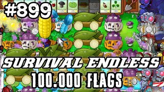 Plants vs Zombies Survival Endless 100000 Flags Part 899 | 17960 - 17980 Flags