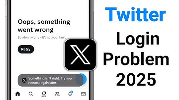 Twitter Login problem 2025 || Twitter Not working problem || Twitter Login Something Went Wrong
