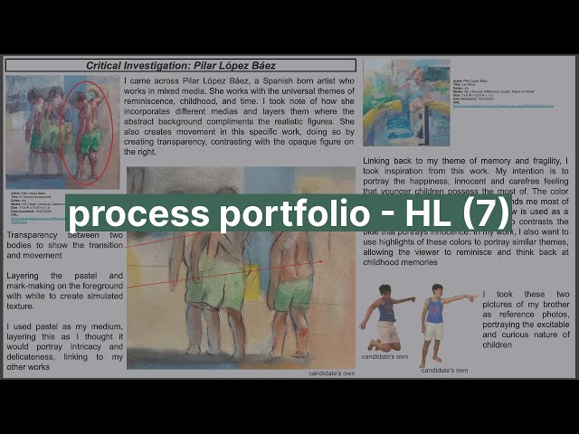IB HL visual arts  - process portfolio (level 7) + advice class=