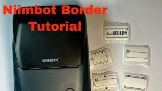 Making Label Lines and Borders for  the Niimbot B1 and B21