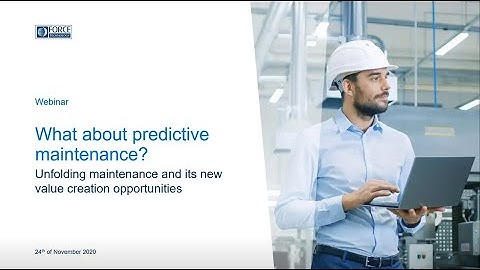 Webinar: IoT for Service and Maintenance in Supply Chains