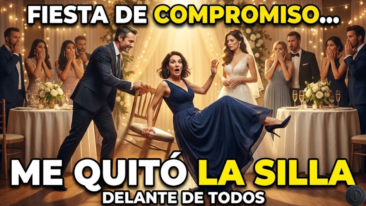 En la fiesta de compromiso de mi hermana, su prometido me quitó la silla y caí al suelo…