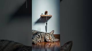 Shocking! Sleeping cat in risk — will mouse's clever trick save it
