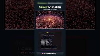 Mesmerizing Galaxy Animation 🪐 | Three.js + HTML CSS JavaScript 🔥 #animation #threejs #galaxy
