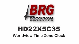 HD22X5C35 Worldview 4 Zone Time Zone Clock