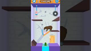 rescue cut rope puzzle stage 3482| rescue cut rope puzzle game for android and iOS #short screenshot 3