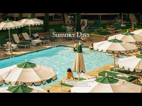 Summer Days ☀️ Fresh Chill Vibes & Feel Good Energy for Work No Ads | Design Tutorial