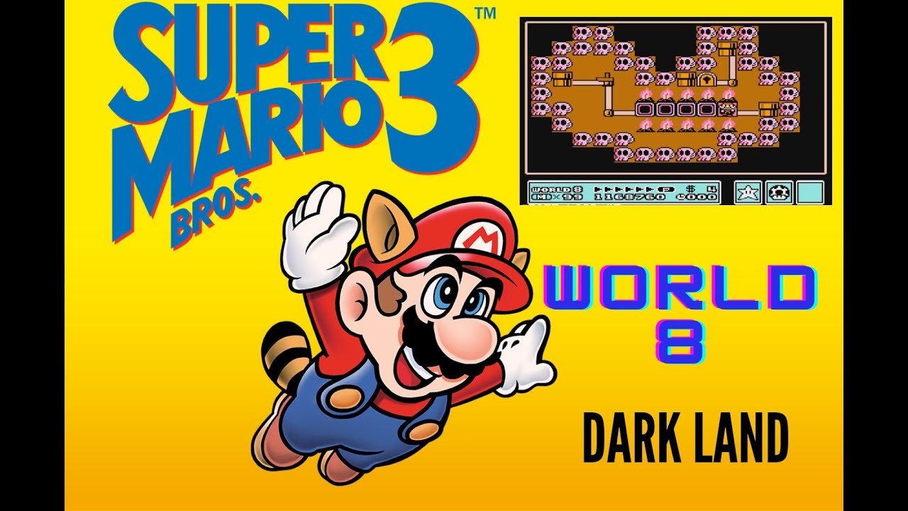SUPER MARIO BROS 3 MUNDO 8//WORLD 8 DARK LAND