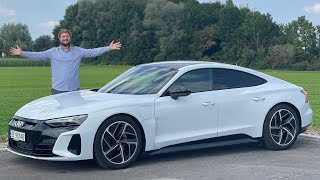 Top Speed In The Audi E-Tron GT On The German Autobahn!