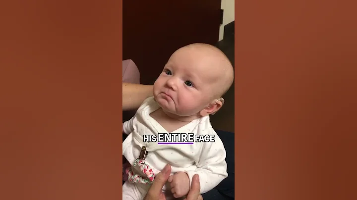 Baby Hears Mom's Voice for the First Time ❤️ #cute #wholesome #baby #shorts