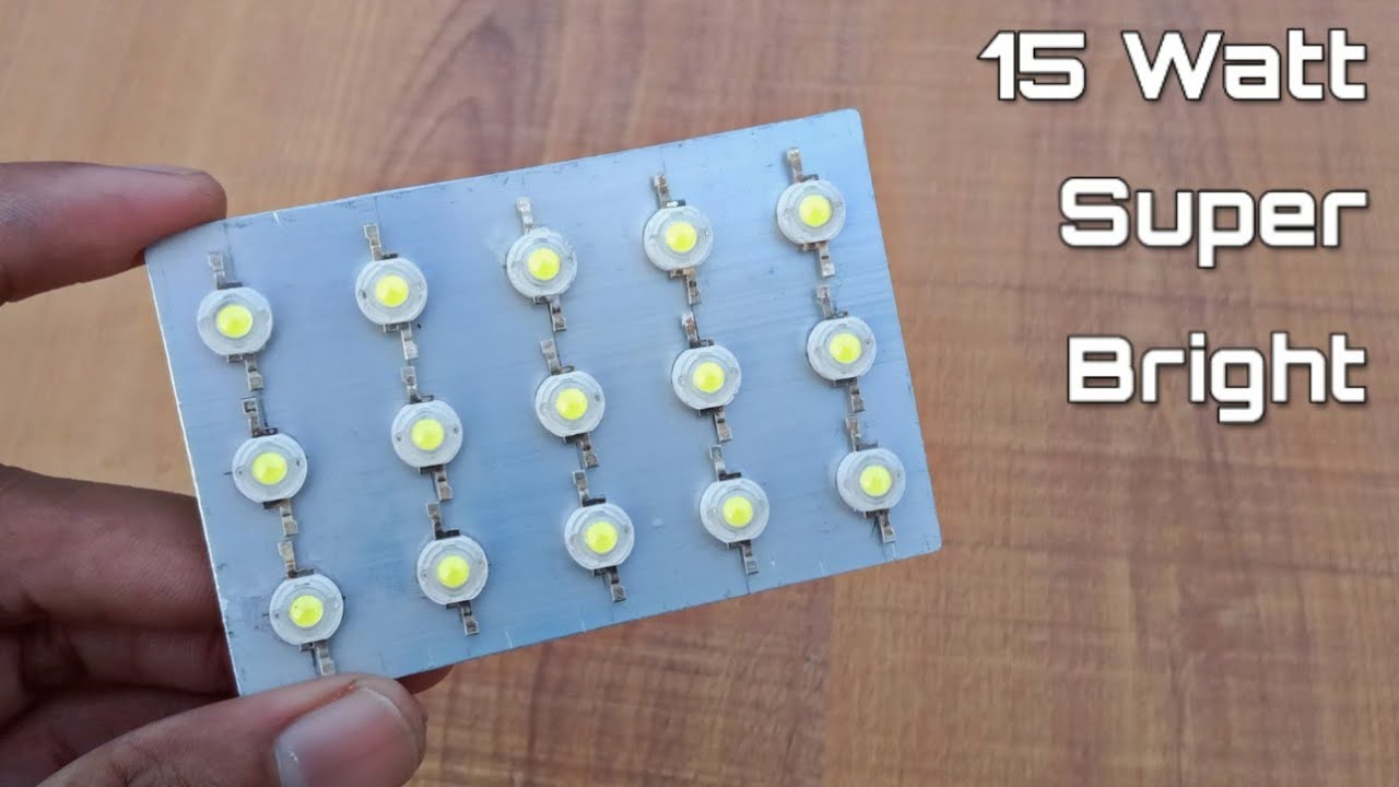 How To Make Superbright Led Emergency Light Diy 15 Watt Led 
