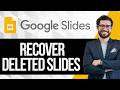 How to Recover Google Slides that were Deleted