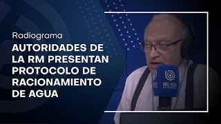 Presentan protocolo de racionamiento de agua para la región Metropolitana