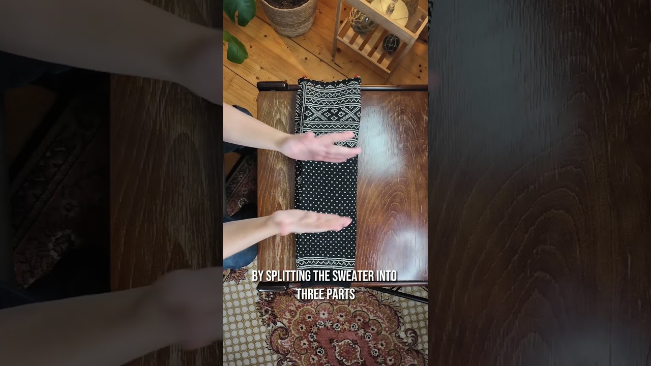 How to File Fold Thick Sweaters: Easy Vertical Storage Technique! 