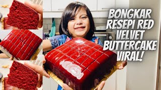 RESEPI RED VELVET BUTTERCAKE VIRAL! (MORE TIPS)