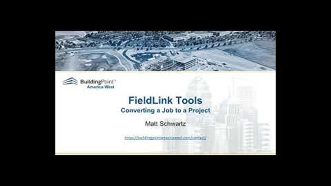 Converting Jobs to Projects in FieldLink v6.3