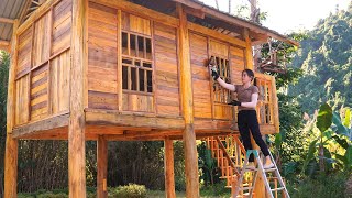 Building My Dream Cabin Solo: Crafting Beautiful Doors & The Satisfying Wood Stain Process