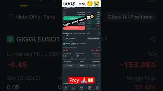 Today 500 Dollers Loss😭😔 #crypto #crytomarket #futuretrade #futuretrading #cryptowithammar #shortvid