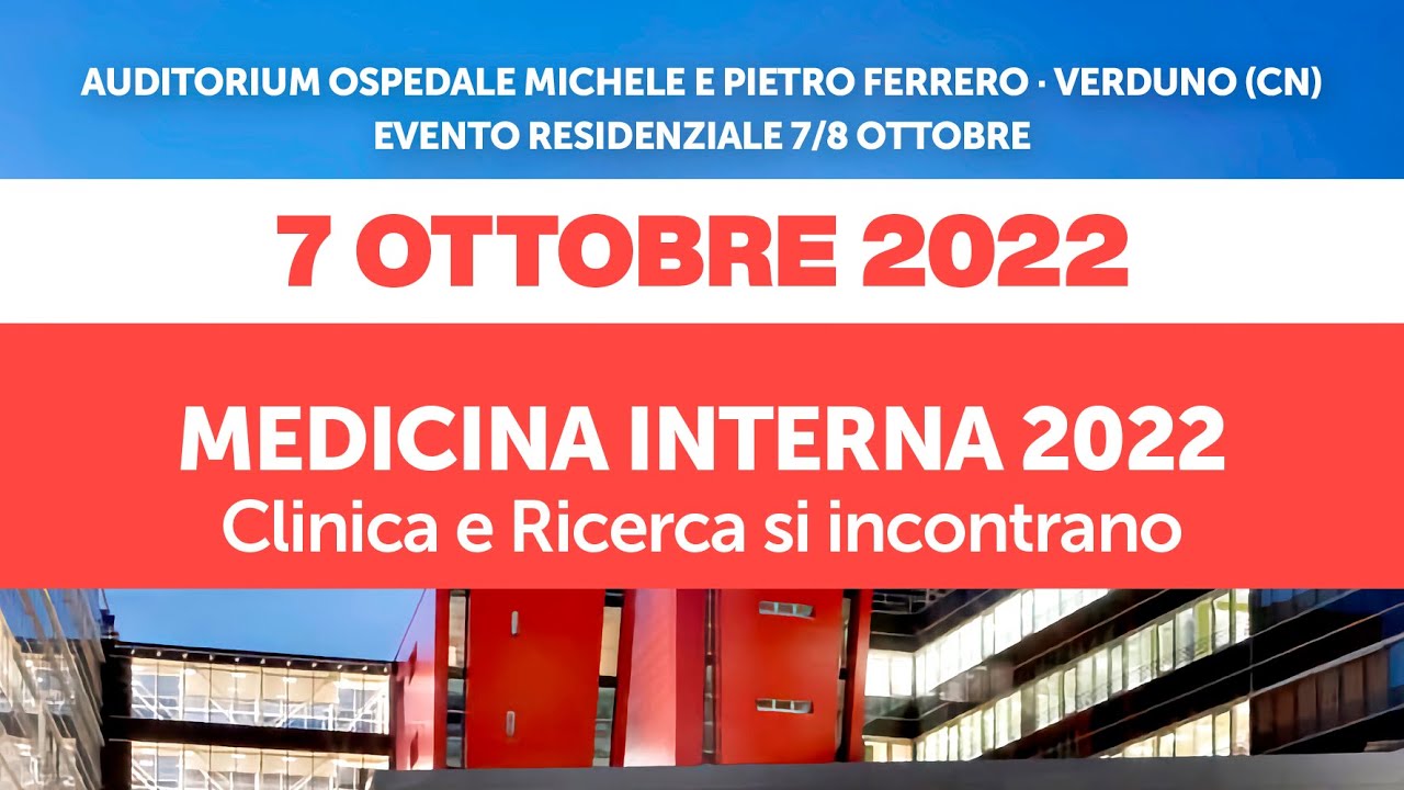 FADOI Piemonte | MEDICINA INTERNA 2022: Clinica e Ricerca si incontrano - 7 Ottobre 2022