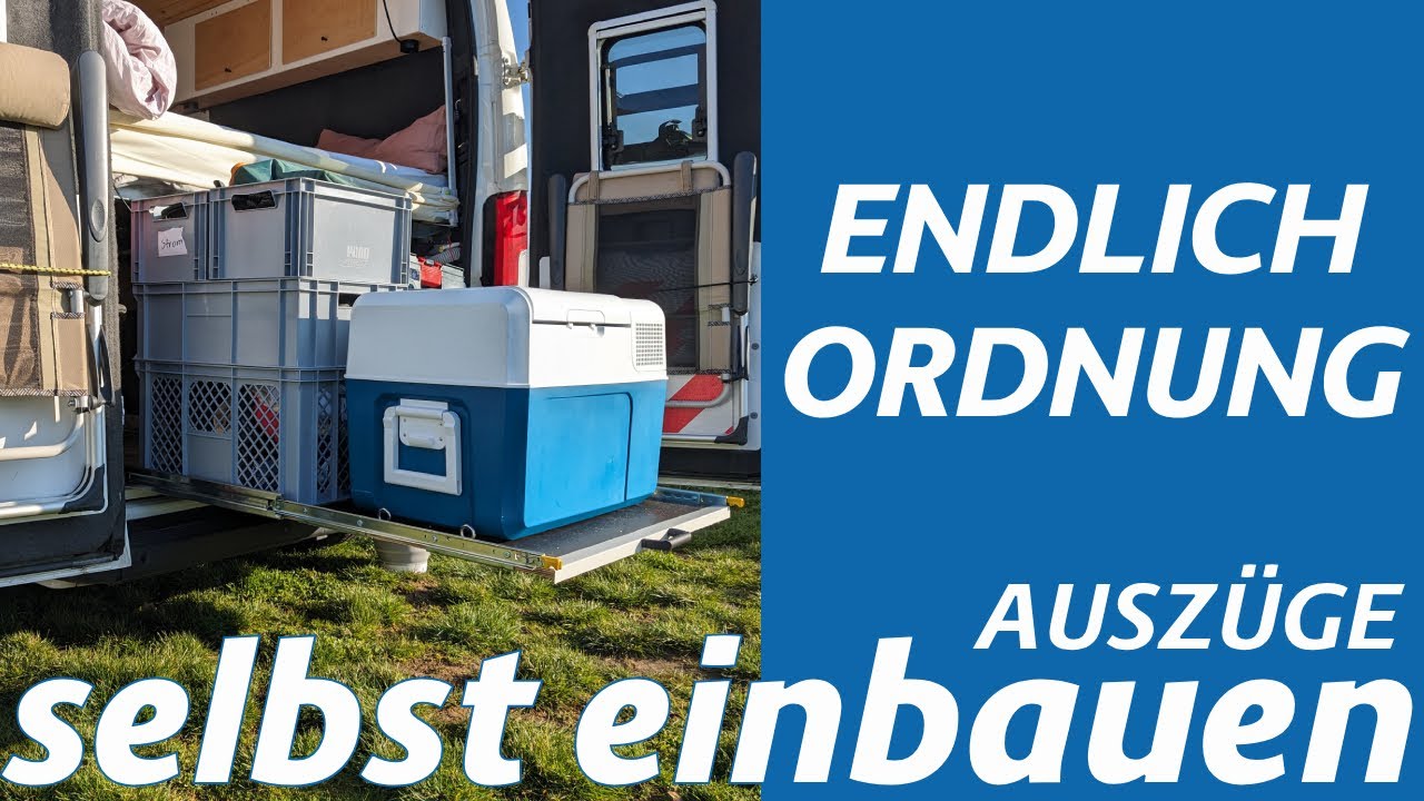 Heckauszug mit Schwerlast-Vollauszügen - ohne Loch durch Boden!! 🔩🛠️ DIY