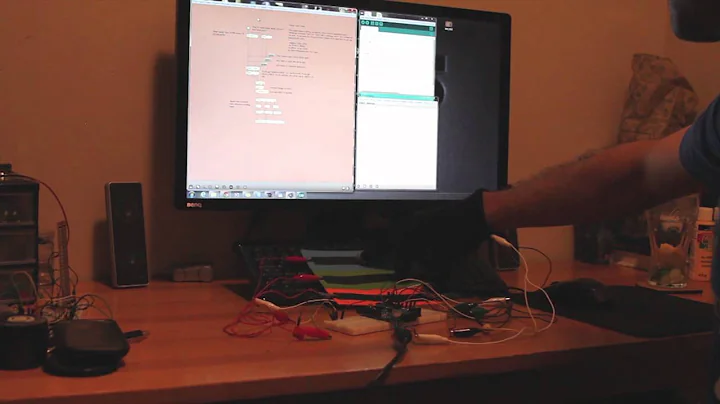 Bare Conductive + Arduino + Conductive Threaded gloves + MaxMsp