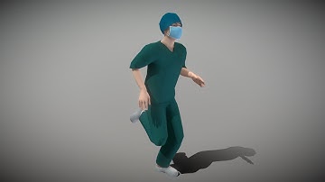 3D Model - Operating Room Male Doctor - Downloadable
