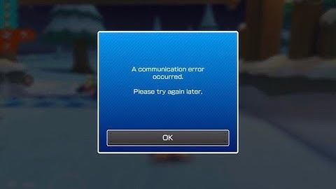 Mario Kart Tour: A communication error occurred #shorts