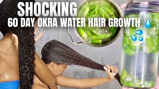 SHOCKING! Okra Water Hair Growth for 60 Days- Results!