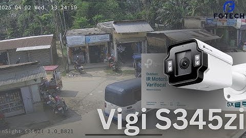 TP-Link VIGI S345ZI Test Video | Outdoor IR Motorized Bullet IP Camera | Buy at fgtechstore.com