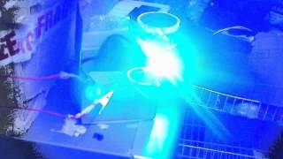 2 x 3 led wigwag in headlamp fend off combo - blue