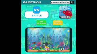 Play Fish hunt game online as Daily Income tournament or Battle on gamethon. screenshot 2