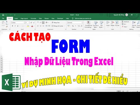 Video: Làm cách nào để tạo biểu mẫu VBA trong Excel?