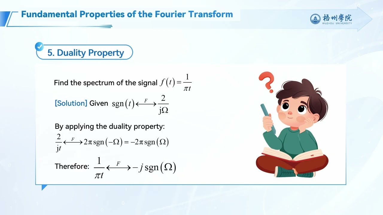 4 4 Properties of the Fourier Transform of Continuous Time Signals