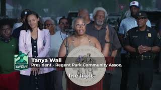 Detroit's 'Brighten Up the Block' Begins | First of 3,000 New Neighborhood Streetlights Installed