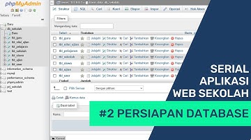 Belajar Membuat Aplikasi Web Dari Nol dengan PHP MySQL | Eps 2 Membuat Database Aplikasi Web Sekolah