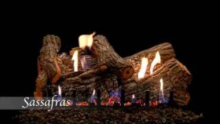 Sassafrass Refractory Gas Log Set by Empire Comfort Systems - YouTube