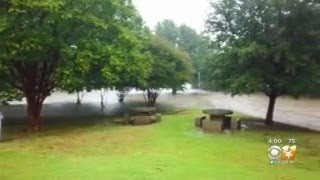 Heavy Rains Bring Flash Flooding To Denton