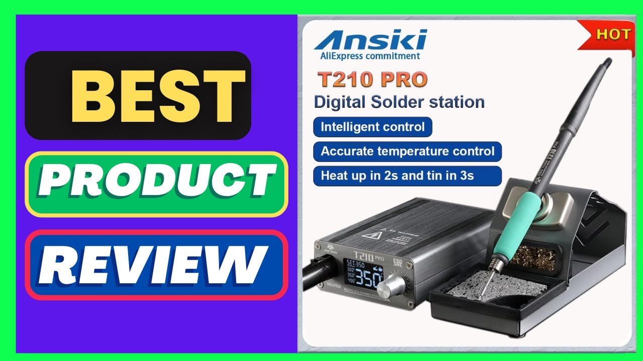 OSS TEAM T210PRO Solder Station 75W 3S Tin melting 120-450°C Adjustable LC ool