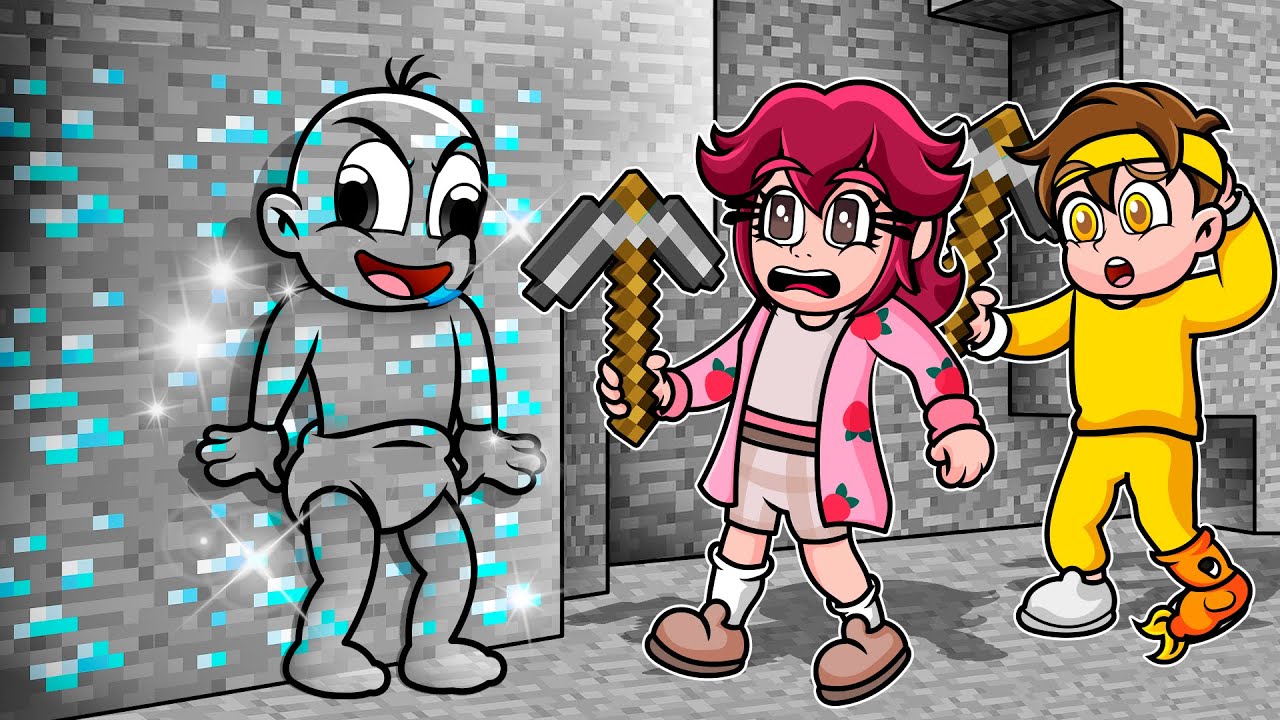 LOS BEBECITOS No me ENCONTRARAN en este ESCONDITE SECRETO 😂 Bebe Noob en MINECRAFT