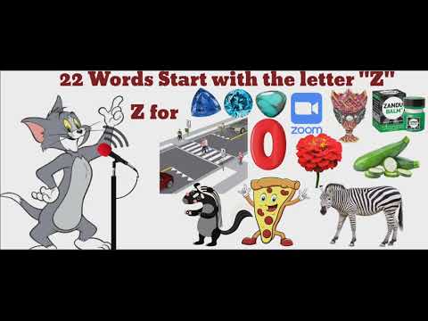 Z words 22 words start with Letter Z  #Zwords #Zwordsforkidswithpictures బొమ్మలతో ఇంగ్లీష్ Z పదాలు